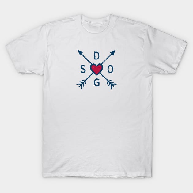 I Heart Dogs T-Shirt by Aunt Choppy